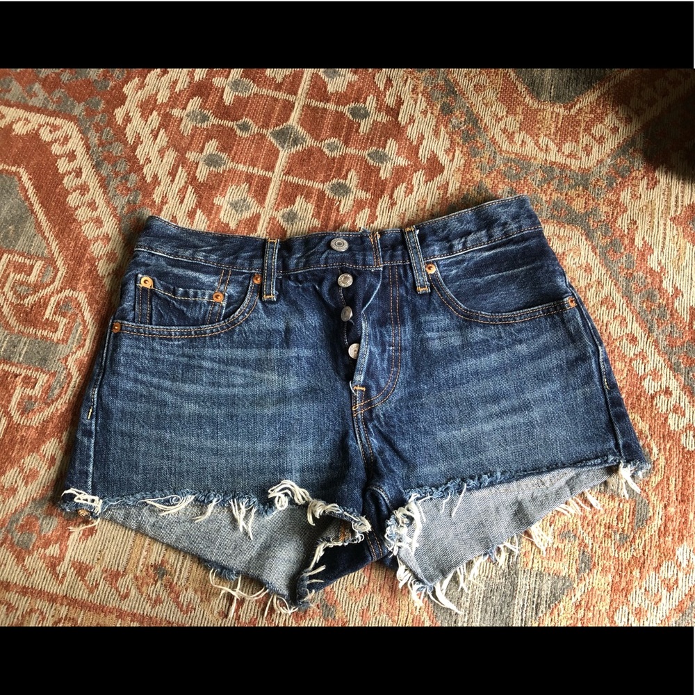 Vintage Levi Button Fly 501 Cut-off Shorts